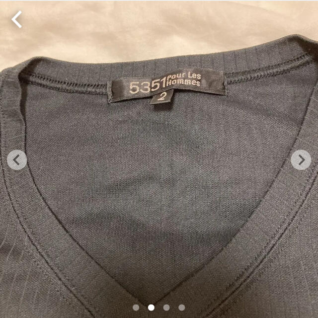5351 POUR LES HOMMES(ゴーサンゴーイチプールオム)の5351 ブラック　半袖　Tシャツ メンズのトップス(Tシャツ/カットソー(半袖/袖なし))の商品写真