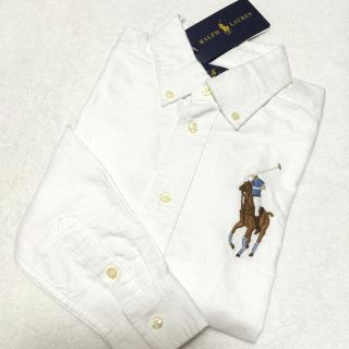 ラルフローレン(Ralph Lauren)の定価10,692円☆新品✨ビッグポニー kids 長袖ボタンダウンシャツ 120(ブラウス)