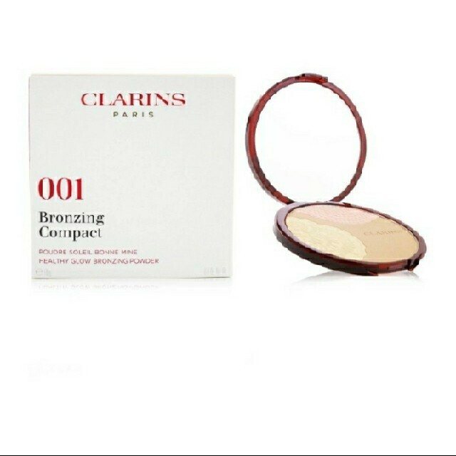 CLARINS(クラランス)の75％OFF以上!クラランス ブロンズ コンパクト 01 サンセットグロー コスメ/美容のベースメイク/化粧品(フェイスパウダー)の商品写真