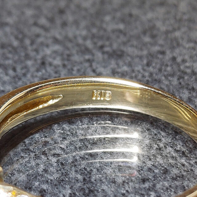 K18 ダイヤ0.426ct リング　神楽坂宝石 レディースのアクセサリー(リング(指輪))の商品写真