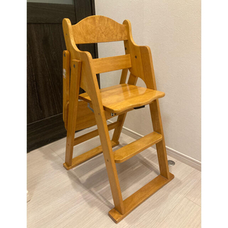 カトージ(KATOJI)のUnosan様　子供椅子　ベビーチェア　木製　KATOJI ダイニングチェア(ダイニングチェア)