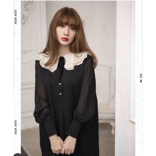 スナイデル(SNIDEL)のromantic volume sleeve midi dress(ひざ丈ワンピース)