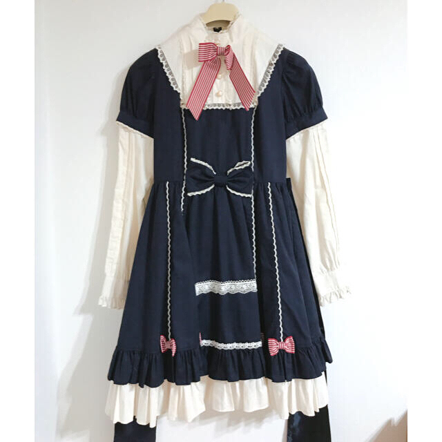 Angelic Pretty(アンジェリックプリティー)のAngelic Pretty お嬢さまのクラシカルワンピース レディースのワンピース(ひざ丈ワンピース)の商品写真