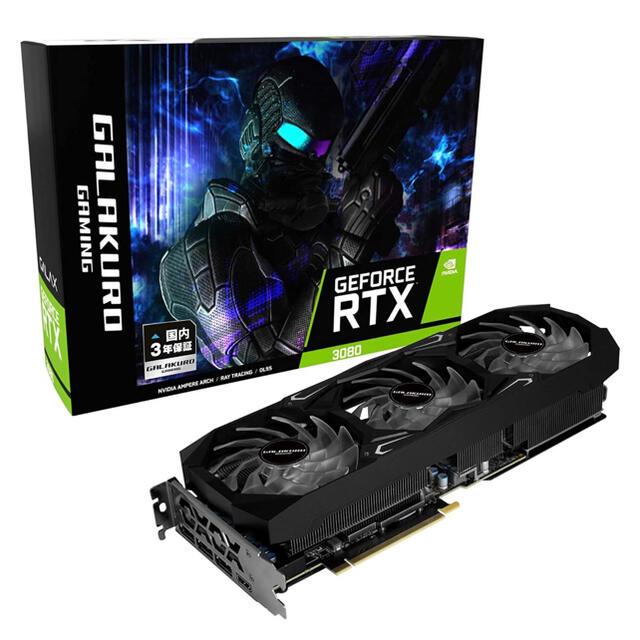 玄人志向 NVIDIA GeForce RTX3080搭載 グラフィックボード