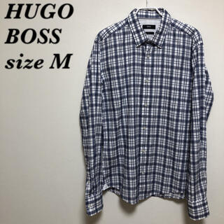 ヒューゴボス(HUGO BOSS)のHUGO BOSS ボス 長袖シャツ チェックシャツ 美品(シャツ)