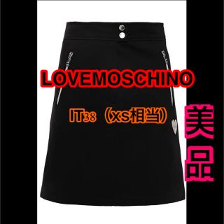 モスキーノ(MOSCHINO)の【LOVE MOSCHINO 】アップリケ付き/ミニスカート (ミニスカート)