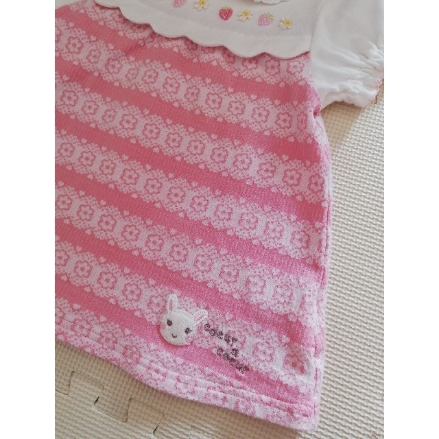 coeur a coeur(クーラクール)のキティ様専用　クーラクール　プルオーバー　100　USED キッズ/ベビー/マタニティのキッズ服女の子用(90cm~)(Tシャツ/カットソー)の商品写真