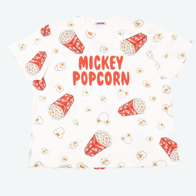 PUNYUS(プニュズ)の新品♡ プニュズ　Tシャツ　ミッキー　ポップコーン　3 L ディズニーリゾート レディースのトップス(Tシャツ(半袖/袖なし))の商品写真