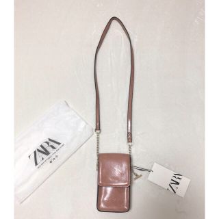 ザラ(ZARA)の匿名配送　新品　ZARA  ミニ　レザー　スマホショルダー　バック(ショルダーバッグ)