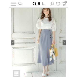 グレイル(GRL)のGRL マーメイドフレアスカート(ひざ丈スカート)