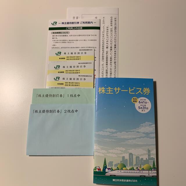 JR東日本株主優待割引券3枚&株主サービス券