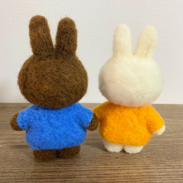 最終お値下げ*羊毛フェルト ミッフィー メラニー風