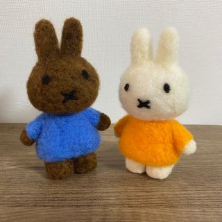 最終お値下げ*羊毛フェルト ミッフィー メラニー風の通販 by coco's