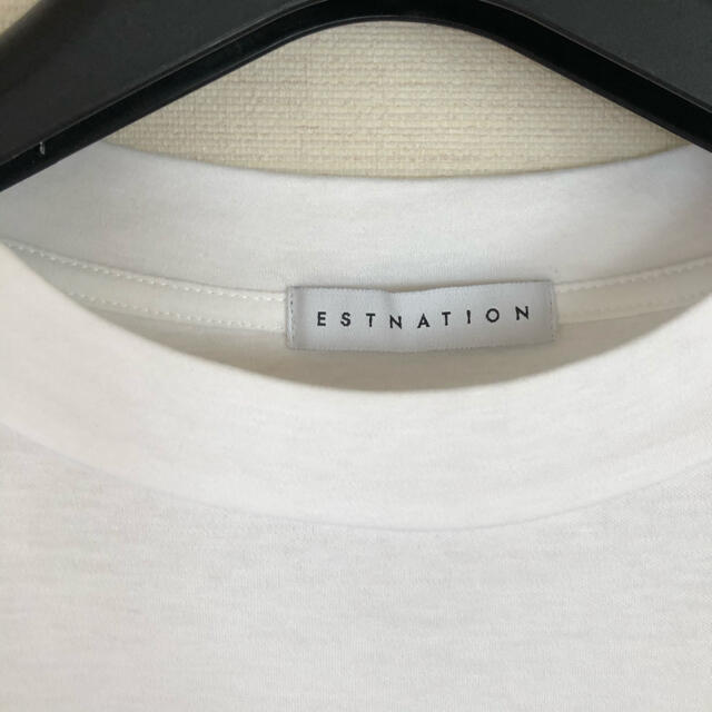 ESTNATION(エストネーション)のエストネーション　ESTNATION 白Tシャツ メンズのトップス(Tシャツ/カットソー(半袖/袖なし))の商品写真