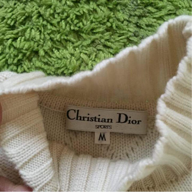 Christian Dior(クリスチャンディオール)のChristianDior⭐セーター⭐ホワイト⭐オシャレ⭐オフホワイト⭐Ｍ⭐秋冬 レディースのトップス(ニット/セーター)の商品写真