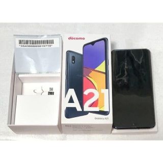 ギャラクシー(Galaxy)の 専用 GALAXY A21 SC-42A SIMフリー BK+RD(スマートフォン本体)