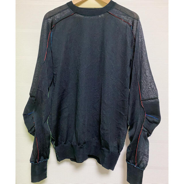 TOGA(トーガ)のTOGAVIRILISメッシュトップス Bright knit pullover メンズのトップス(Tシャツ/カットソー(七分/長袖))の商品写真