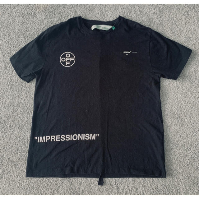 メンズOff-White impressionism Tシャツ　オフホワイト　ブラック