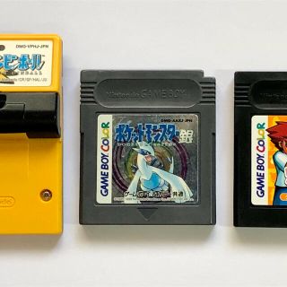 ゲームボーイ(ゲームボーイ)のGBC 3本【ジャンク】ポケモン銀 / カードヒーロー / ポケモンピンボール(携帯用ゲームソフト)