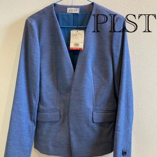 プラステ(PLST)のレディース　カラーレスジャケット(ノーカラージャケット)