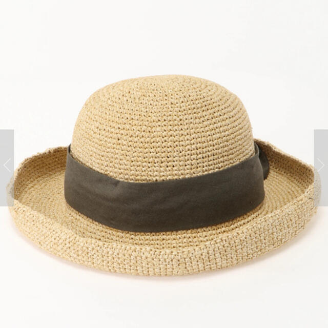 SM2(サマンサモスモス)のペーパークロッシェハット　カーキ レディースの帽子(麦わら帽子/ストローハット)の商品写真