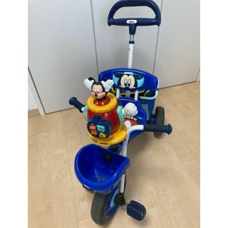 激安セール Ides ディズニー ミッキー ミニー 三輪車 ネイビー オシャレ 三輪車 乗り物 Hlt No