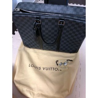 ルイヴィトン(LOUIS VUITTON)の※※最終値下げ※　ヴィトン　ビジネス兼ボストンバッグ　ダミエ　黒(ビジネスバッグ)