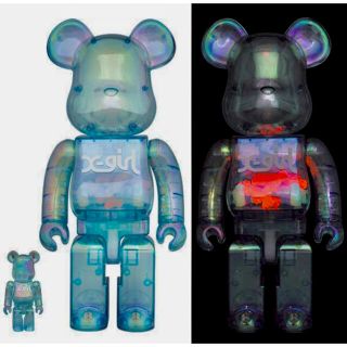 メディコムトイ(MEDICOM TOY)の【新品未開封】BE@RBRICK  X-girl 2021 400％ &100%(その他)