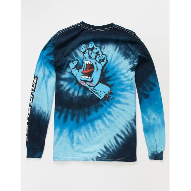 スクリーミングハンド L タイダイ ロンT サンタクルーズ 長袖Tシャツ