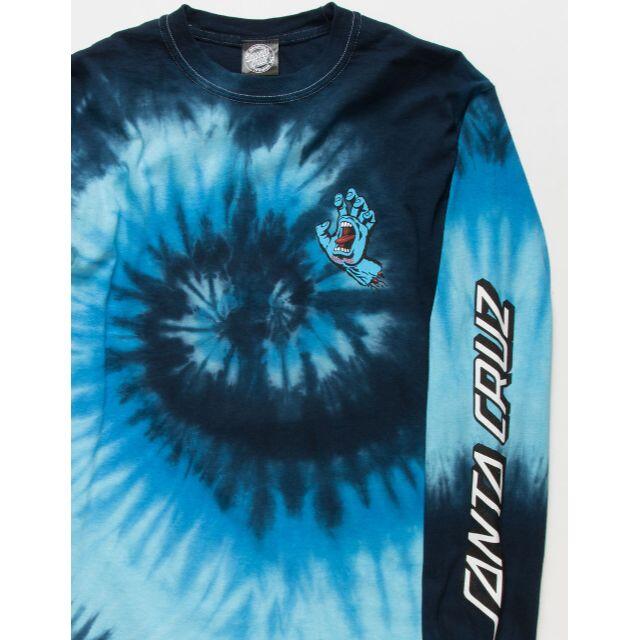 スクリーミングハンド L タイダイ ロンT サンタクルーズ 長袖Tシャツ