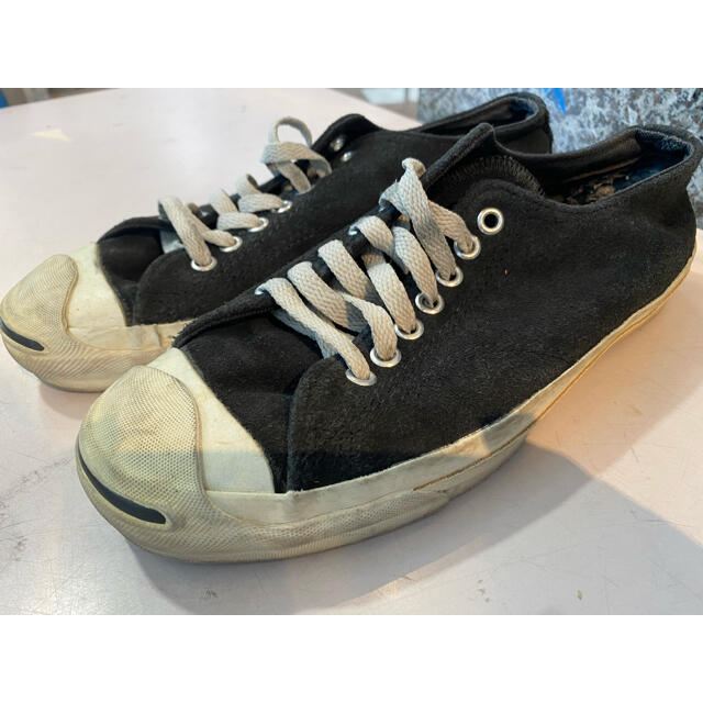 CONVERSE(コンバース)の90s USA製 コンバース ジャックパーセル 黒スエード 26センチ メンズの靴/シューズ(スニーカー)の商品写真