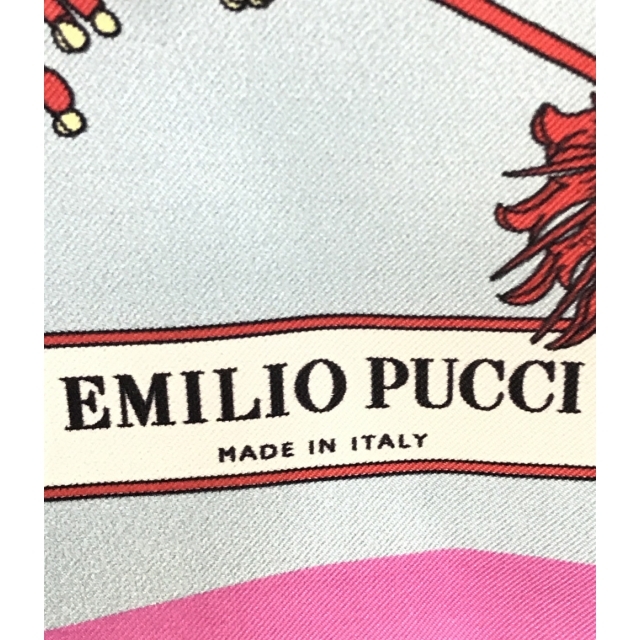 EMILIO PUCCI(エミリオプッチ)のエミリオプッチ スカーフ 魚柄 シルク100% レディース レディースのファッション小物(バンダナ/スカーフ)の商品写真