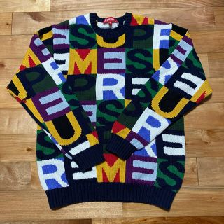 シュプリーム(Supreme)のSUPREME 18AW Big Letters Sweater Sサイズ(ニット/セーター)