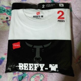 ヘインズ(Hanes)の新品未使用　Hanes　BEEFY-T　M/M(38-40)2枚組　ユニセックス(Tシャツ/カットソー(半袖/袖なし))