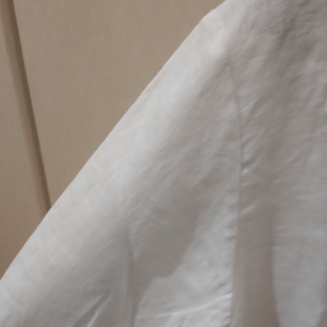 MUJI (無印良品)(ムジルシリョウヒン)の麻　七分袖ブラウス　Lサイズ レディースのトップス(シャツ/ブラウス(長袖/七分))の商品写真