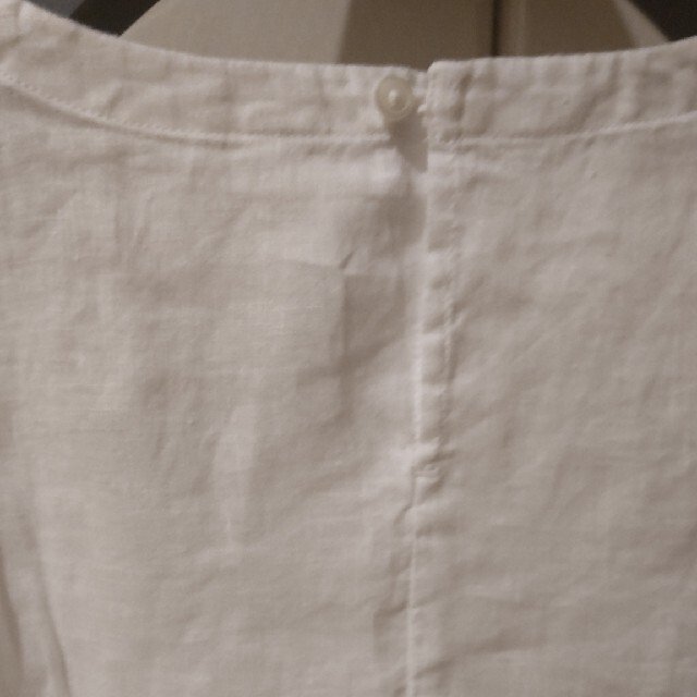 MUJI (無印良品)(ムジルシリョウヒン)の麻　七分袖ブラウス　Lサイズ レディースのトップス(シャツ/ブラウス(長袖/七分))の商品写真