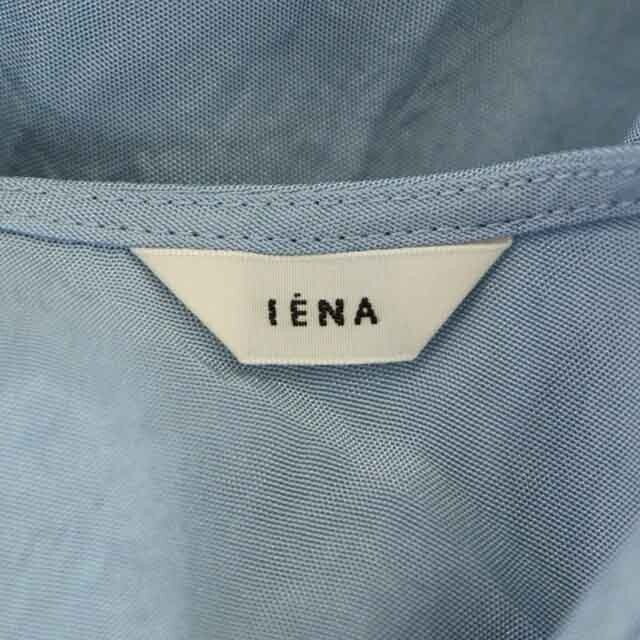 IENA(イエナ)のイエナ 20SS ヴィンテージワッシャーノースリーブブラウス プルオーバー 水色 レディースのトップス(シャツ/ブラウス(半袖/袖なし))の商品写真