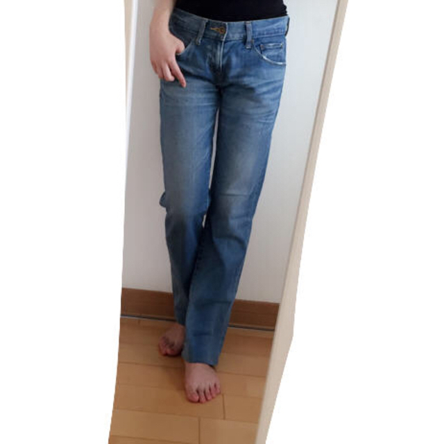 UNIQLO UNIQLO本格ストレートボーイフレンドデニムの通販 by m* shop美品取り扱い|ユニクロならラクマ ユニクロ UNIQLO ユニクロジーンズ ボーイフレンドデニム 61センチ