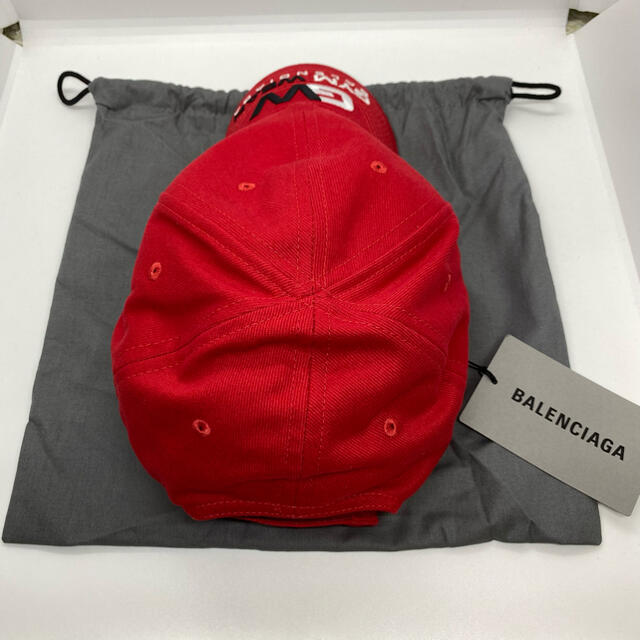 Balenciaga(バレンシアガ)の【新品未使用】BALENCIAGA バレンシアガ ベースボールキャップ 帽子 赤 メンズの帽子(キャップ)の商品写真