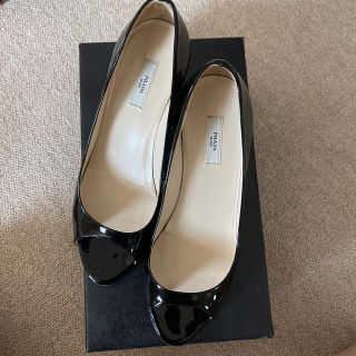 プラダ(PRADA)のプラダ　オープンパンプス　美品36(ハイヒール/パンプス)