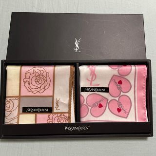 イヴサンローランボーテ(Yves Saint Laurent Beaute)のイヴ・サンローラン　ハンカチ　2枚（新品）(ハンカチ)