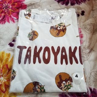 プニュズ(PUNYUS)の新品 TAKOYAKI Tシャツ 渡辺直美 punyus たこやき 4 総柄(Tシャツ/カットソー(半袖/袖なし))