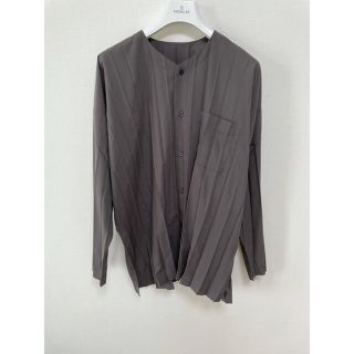 イッセイミヤケ(ISSEY MIYAKE)のAki様専用　HOMME PLISSÉオムプリッセ プリーツノーカラーシャツ 3(シャツ)