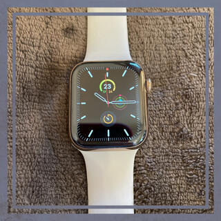 アップルウォッチ(Apple Watch)のAppleWatch 44㎜　ゴールドステンレススチール(腕時計(デジタル))