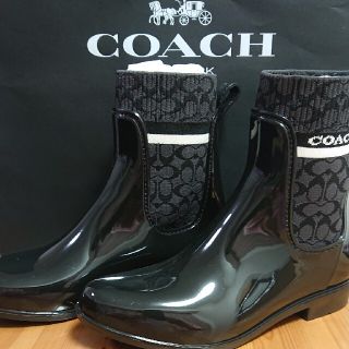 コーチ COACH レインブーツ リビングトン レイン ブーティ