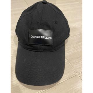 カルバンクライン(Calvin Klein)のCALVIN KLEIN JEANS 黒キャップ(キャップ)