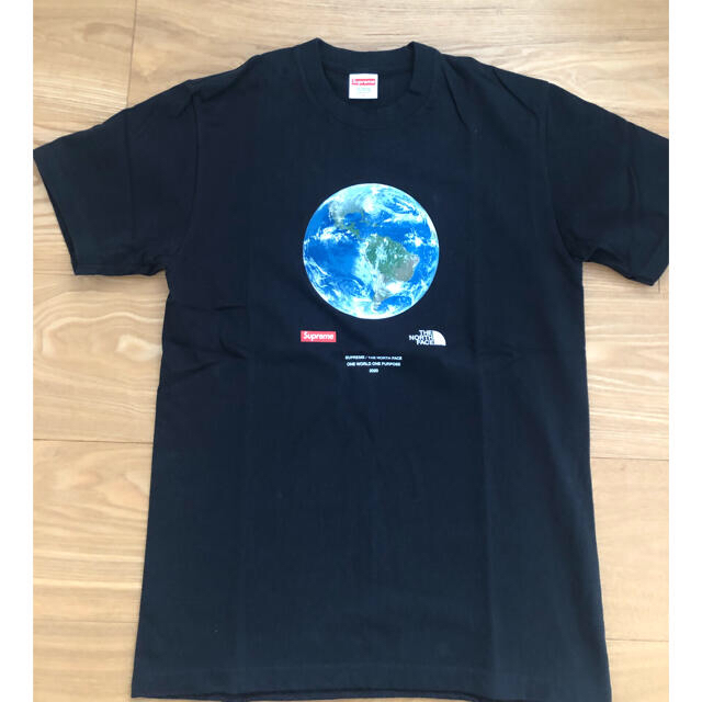 S Supreme north face one world tee black