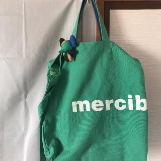 メルシーボークー(mercibeaucoup)のキャンパス地バッグ(ショルダーバッグ)