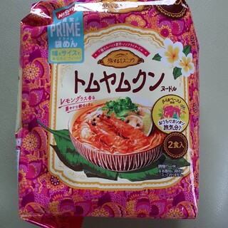 ニッシンショクヒン(日清食品)の日清旅するエスニックトムヤムクンヌードル2食入り　ノンフライ袋麺(インスタント食品)