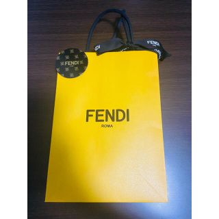 フェンディ(FENDI)のショッパー FENDI ショップ袋 紙クリップ付き 紙袋 ギフト(ショップ袋)